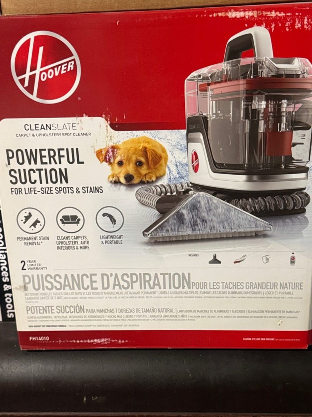 Hoover CleanSlate Carpet & Upholstery Spot Cleaner - Red/White/Gray BRAND NEW